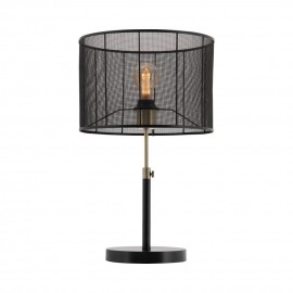 Mercator-Burnley Mesh Table Lamp - Matt Black Mesh Shade